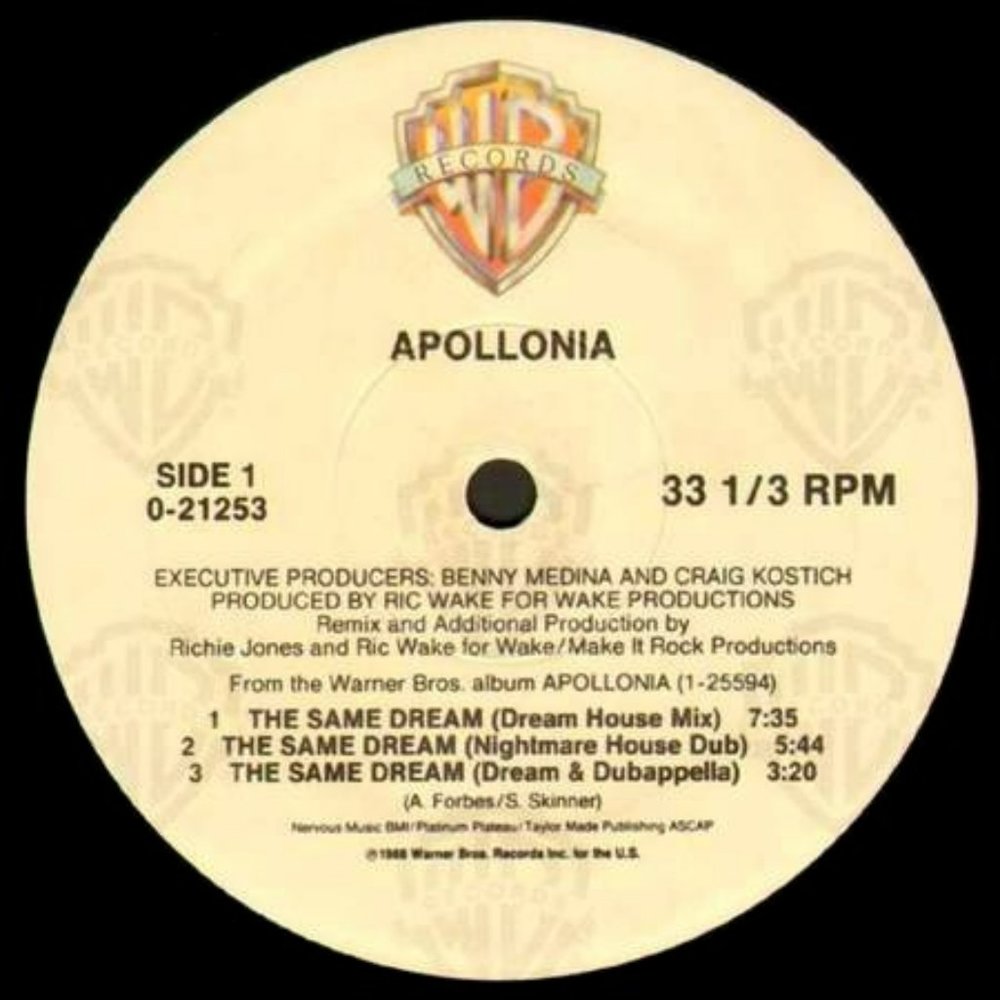 apollonia same dream promo dj remix 12" - prince dance club mismatch pop